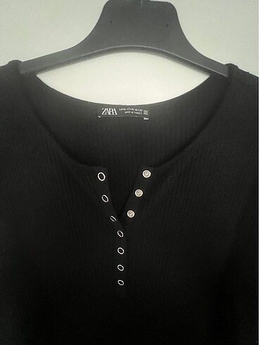 Zara Zar Fitilli Bedene Oturan Örgü Siyah Elbise - XL