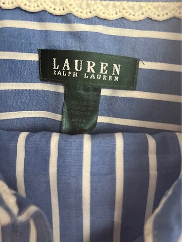 l Beden Ralph Lauren Çizgili Kapri pijama seti