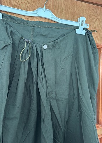Haki paraşüt pantolon - Görsel 3