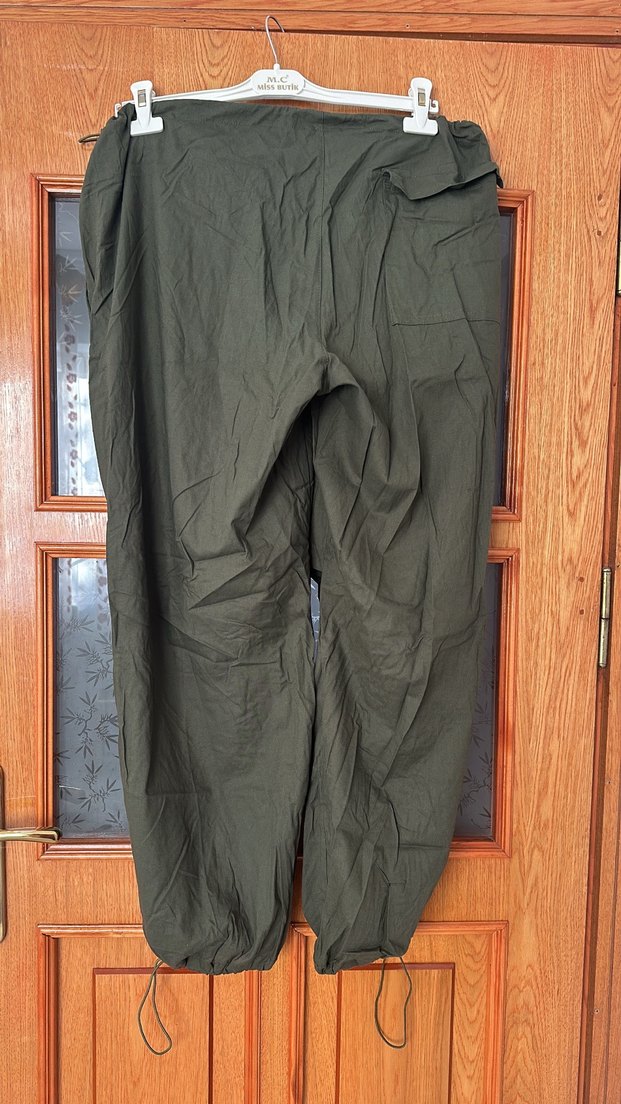 Haki paraşüt pantolon - Görsel 2