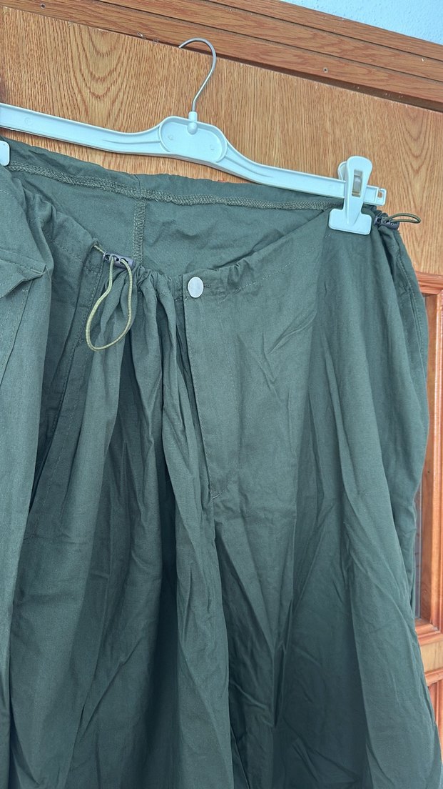 Haki paraşüt pantolon - Görsel 3