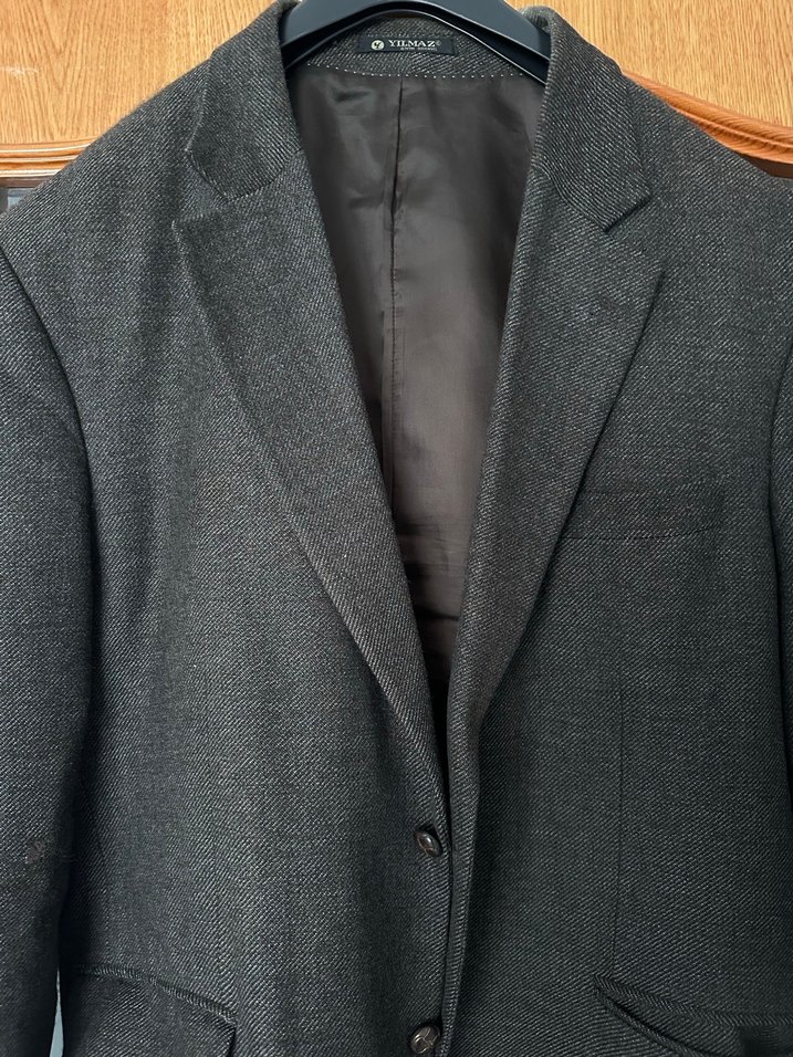 Kahverengi blazer ceket - Görsel 2