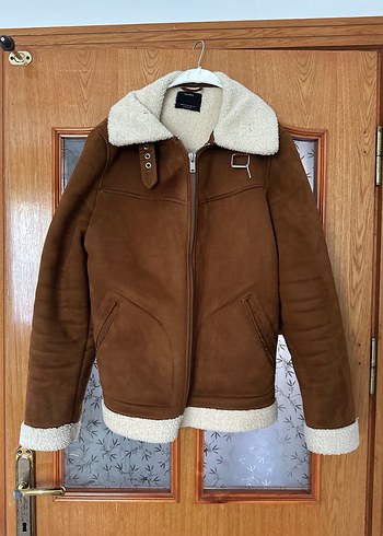 Kürklü süet ceket erkek - Görsel 2