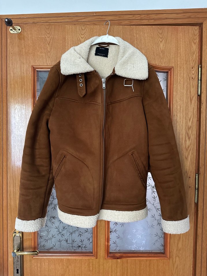 Kürklü süet ceket erkek - Görsel 2