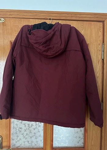 m Beden Bordo kanguru ceket erkek