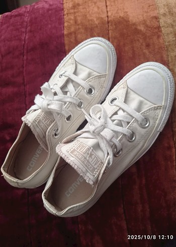 Beyaz Kadın erkek Converse 37numara