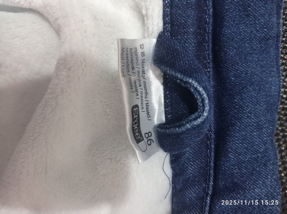 Ergee marka Koyu Mavi Kız, erkek Çocuk Kot Ceket - Görsel 3