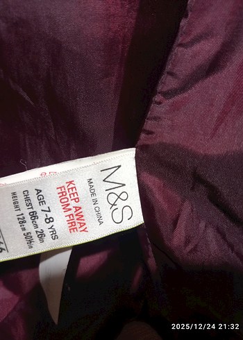 Mor Düğmeli Kız ve erkek Çocuk Montu unisex - Görsel 2