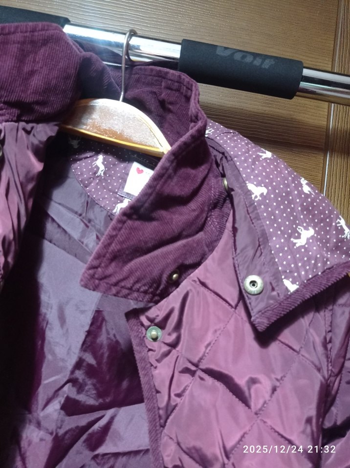 Mor Düğmeli Kız ve erkek Çocuk Montu unisex - Görsel 4