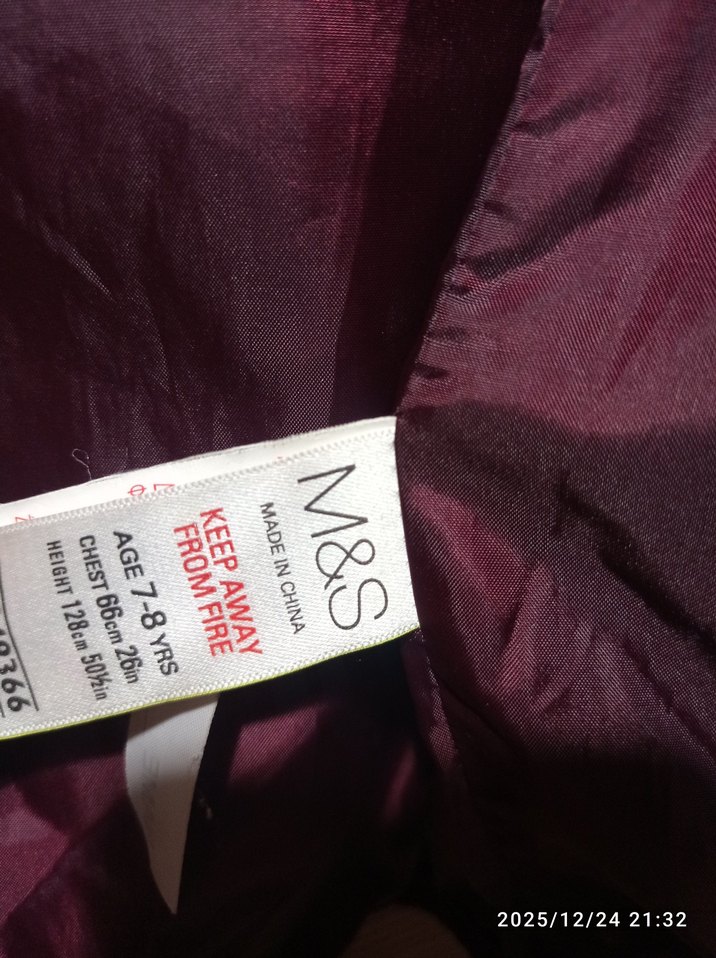 Mor Düğmeli Kız ve erkek Çocuk Montu unisex - Görsel 2