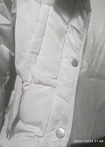 Krem Kışlık Mont kiz çocuk mont 9 yaş mont - Görsel 7