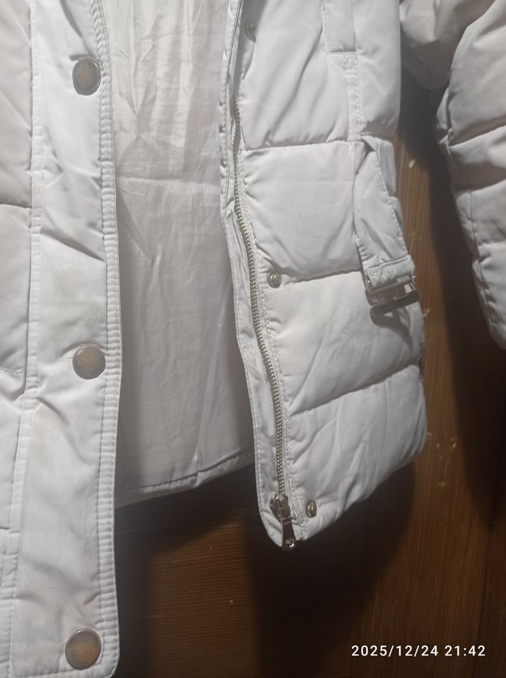 Krem Kışlık Mont kiz çocuk mont 9 yaş mont - Görsel 2