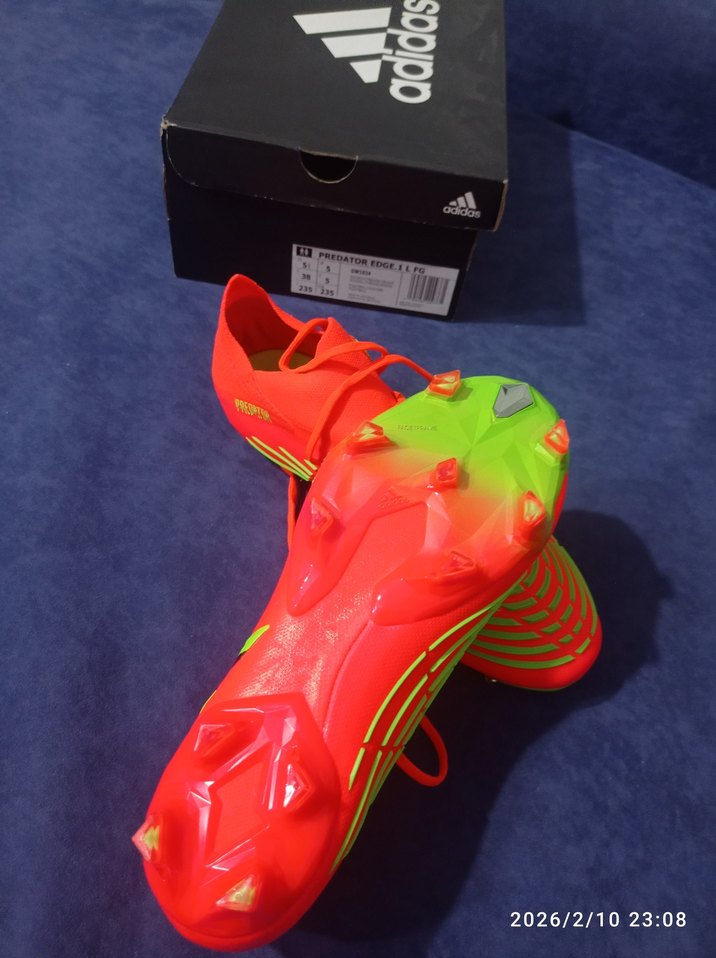 Adidas Erkek krampon  Predatör Edge.1 Low 38 turuncu - Görsel 5