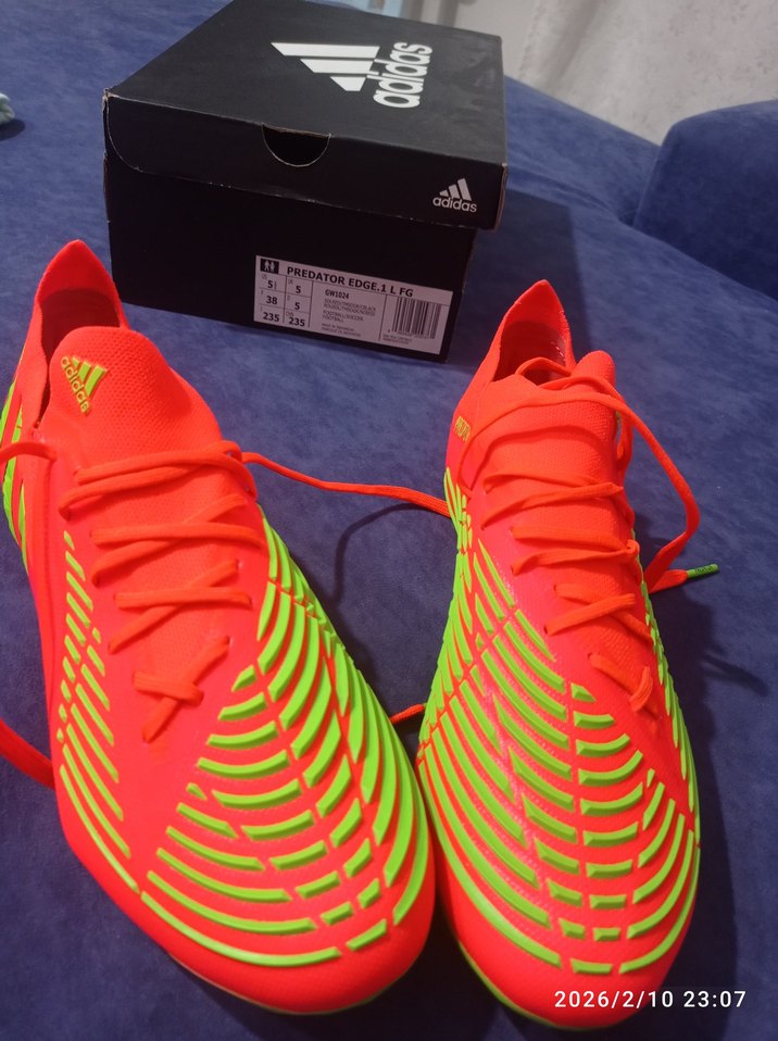 Adidas Erkek krampon  Predatör Edge.1 Low 38 turuncu - Görsel 3