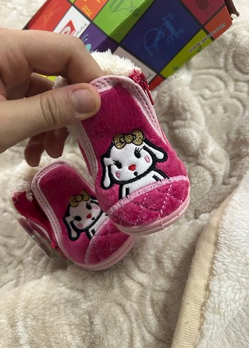 Kız Çocuk pembe panduf - Görsel 6