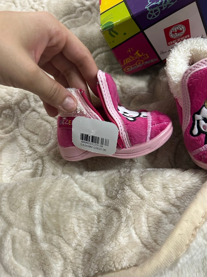 Kız Çocuk pembe panduf - Görsel 2