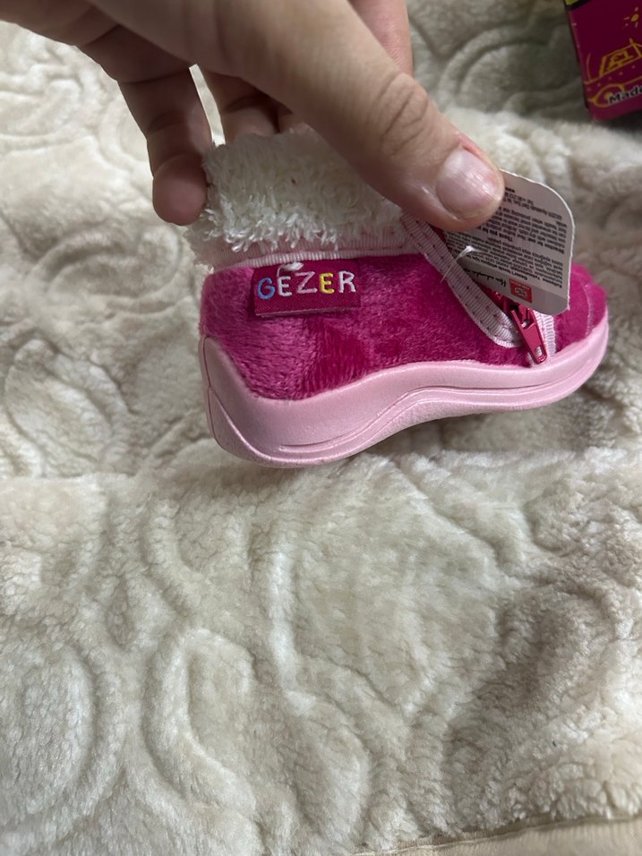 Kız Çocuk pembe panduf - Görsel 3