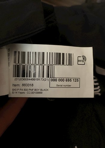 Erkek Siyah Kayak Pantolonu Askılı - Görsel 6