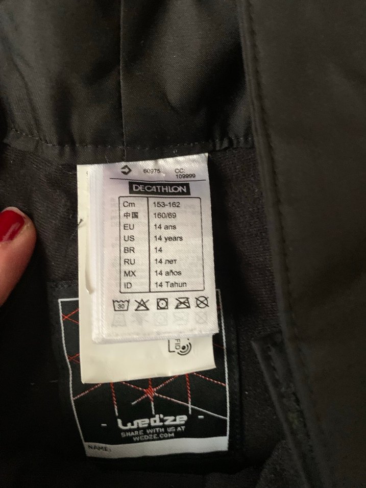 Erkek Siyah Kayak Pantolonu Askılı - Görsel 5