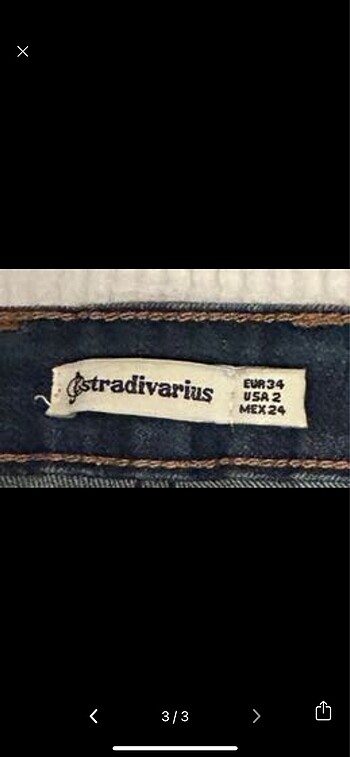 34 Beden Stradivarius şort