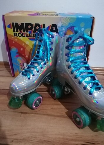 Decathlon İmpala rollerskates holographic Quad 36 paten 
