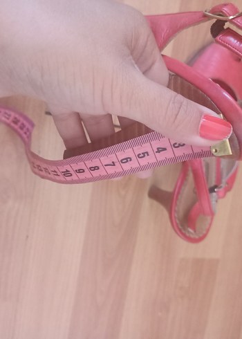 Pembe Parlak Deri Kadın Dolgu Topuklu Ayakkabı - Görsel 6