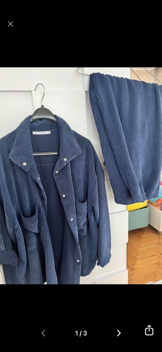 Kadife ikili takım - Görsel 3