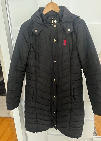 Düğmeli Siyah Midi Kadın Mont - Görsel 4