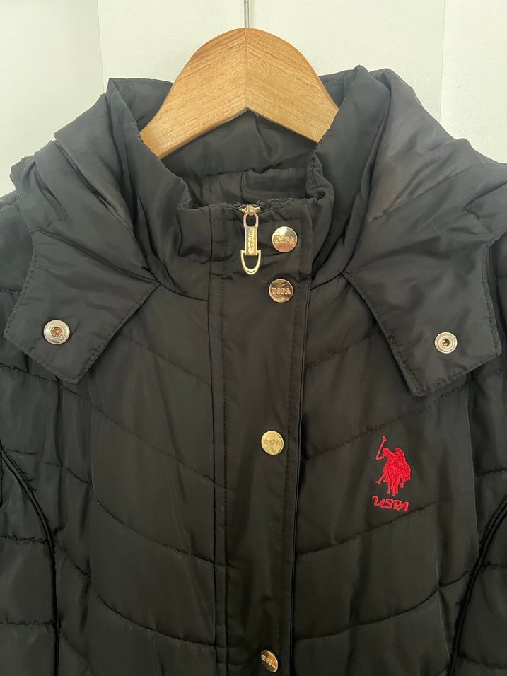 Düğmeli Siyah Midi Kadın Mont - Görsel 3