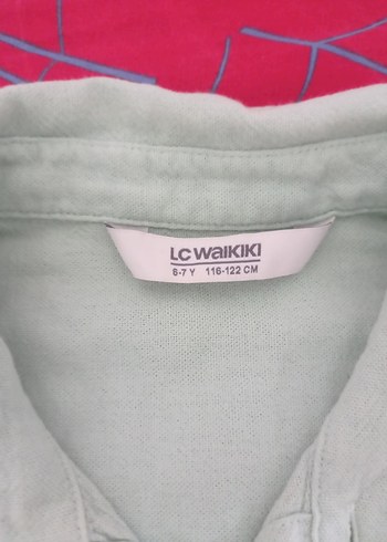 LC Waikiki Erkek Çocuk su yeşili Keten Kısa Kollu Gömlek