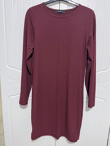 Bordo elbise