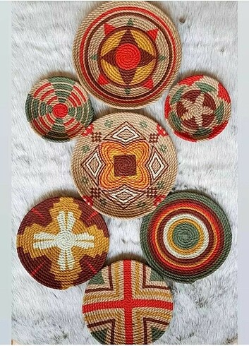 Afrika duvar tabağı seti 