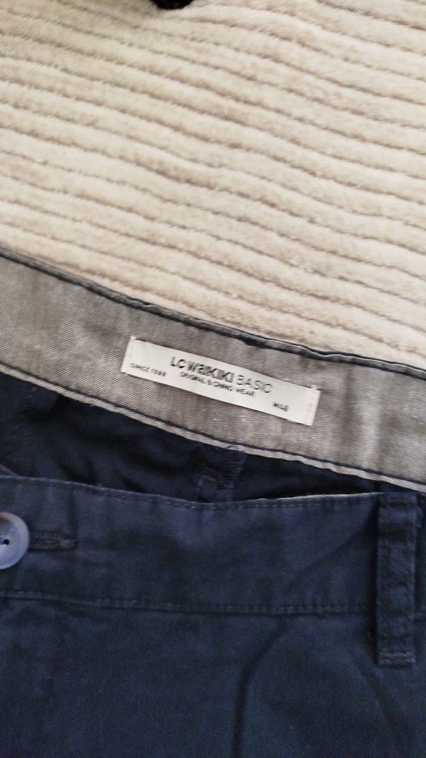 LCW Erkek Koyu Mavi Denim Rahat Şort - Görsel 5