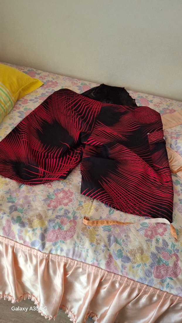 Kırmızı Baskılı Erkek Mini Yüzücü Şortu - Görsel 2