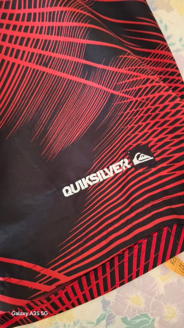 Kırmızı Baskılı Erkek Mini Yüzücü Şortu - Görsel 4