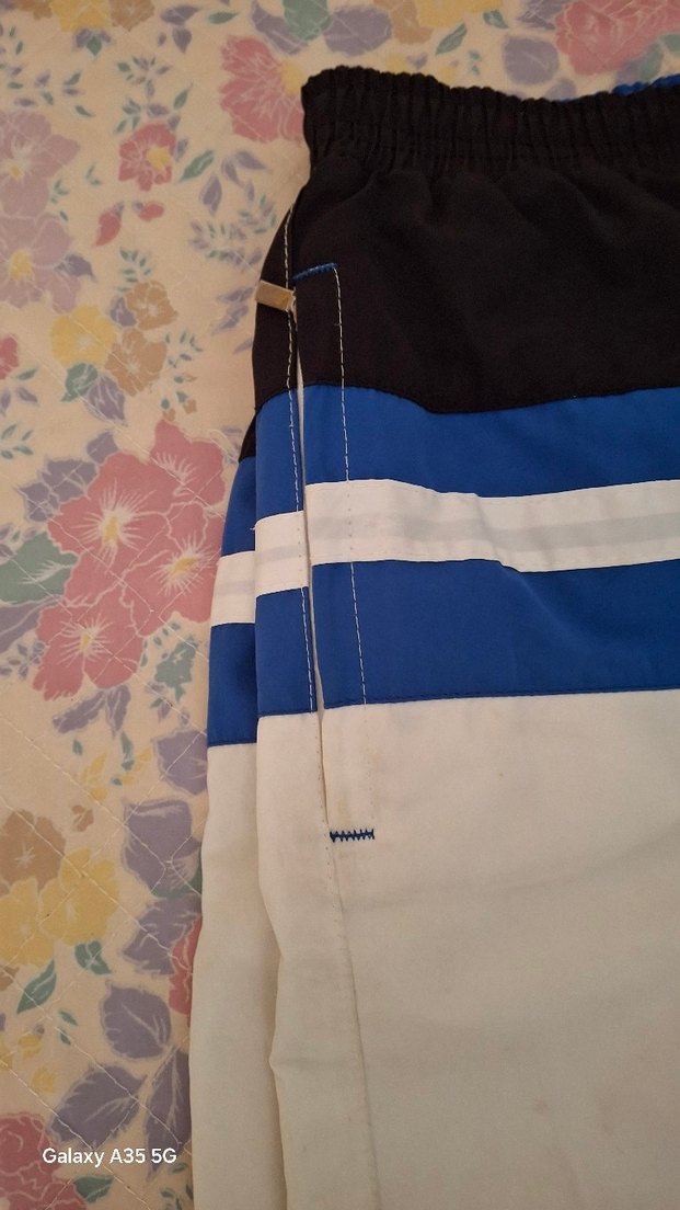 Beyaz Baskılı Erkek Midi Mayo - Görsel 2