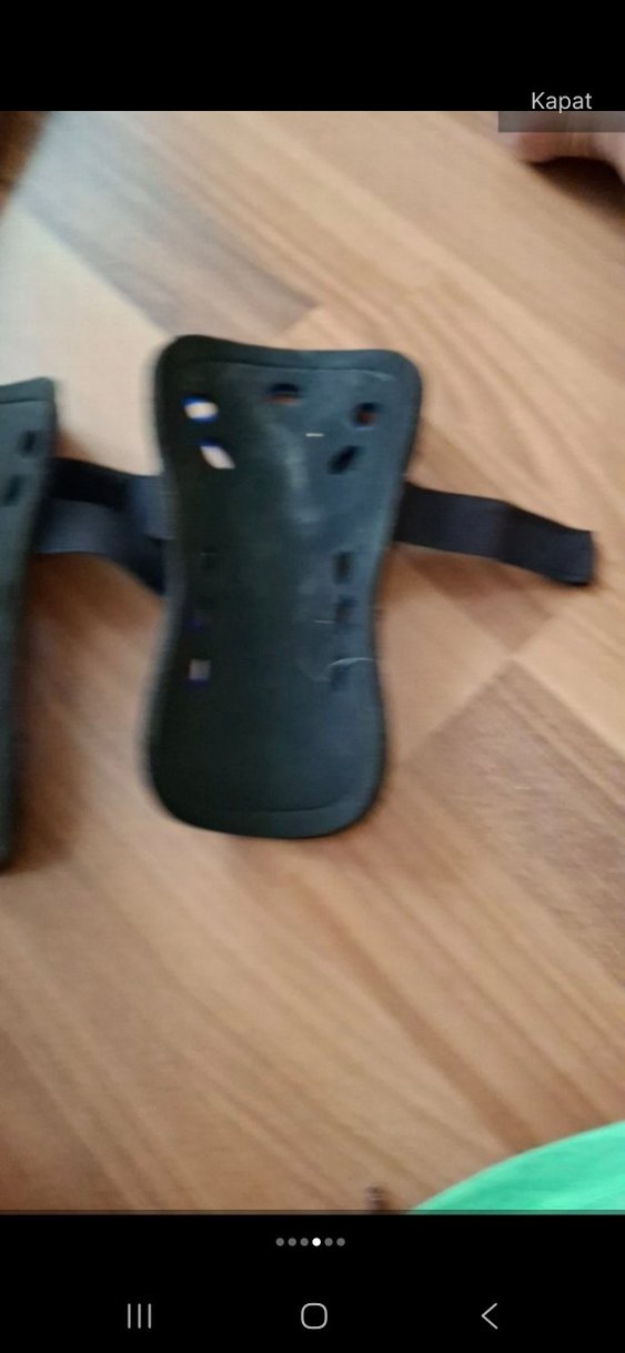 Mavi Lastik Biker Diz Koruyucu - Görsel 5