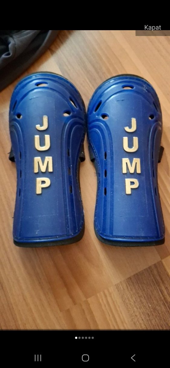 Mavi Lastik Biker Diz Koruyucu - Görsel 2