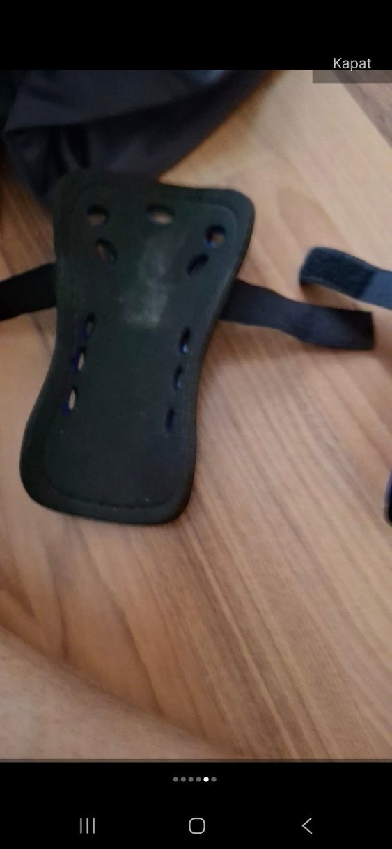 Mavi Lastik Biker Diz Koruyucu - Görsel 4