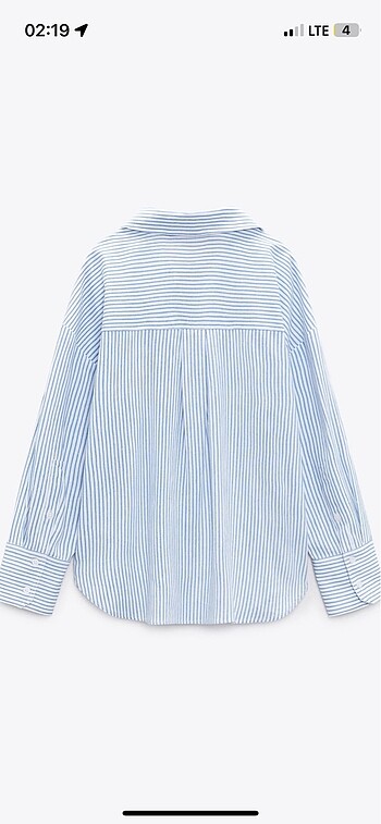 Zara Zara Keten Karışımlı Gömlek
