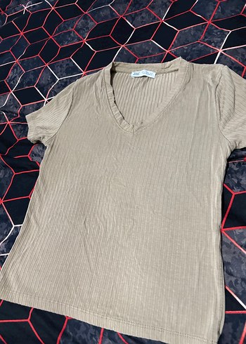 adL Yeşil Dantel Detaylı Kadın tişörtleri - Görsel 4