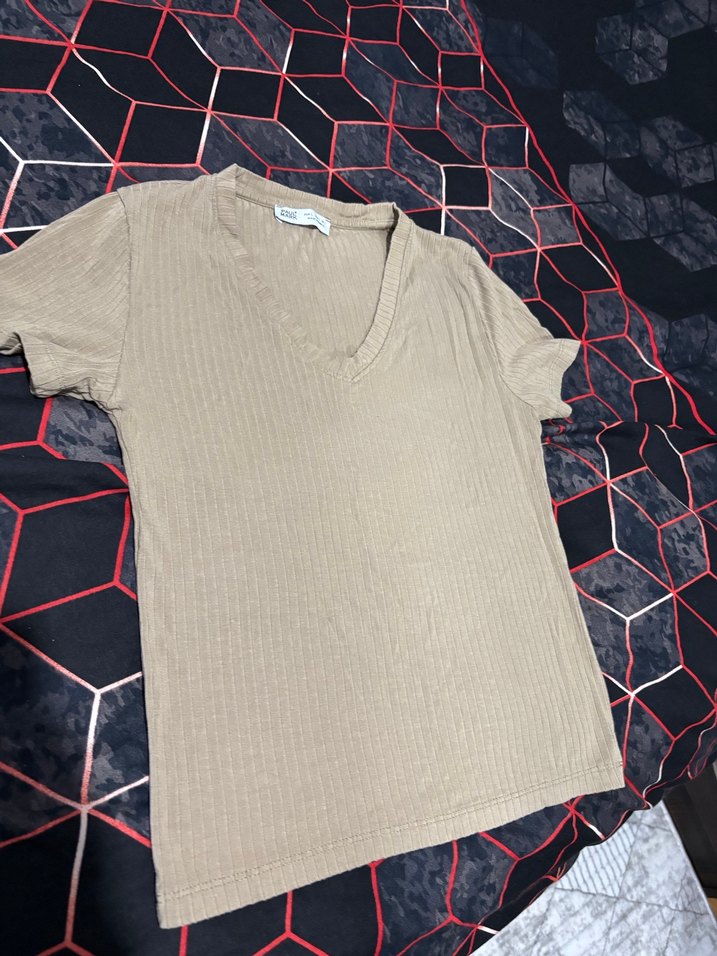 adL Yeşil Dantel Detaylı Kadın tişörtleri - Görsel 5