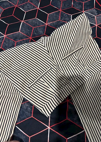 Mango düğmeli baskılı kadın pantolon - Görsel 4