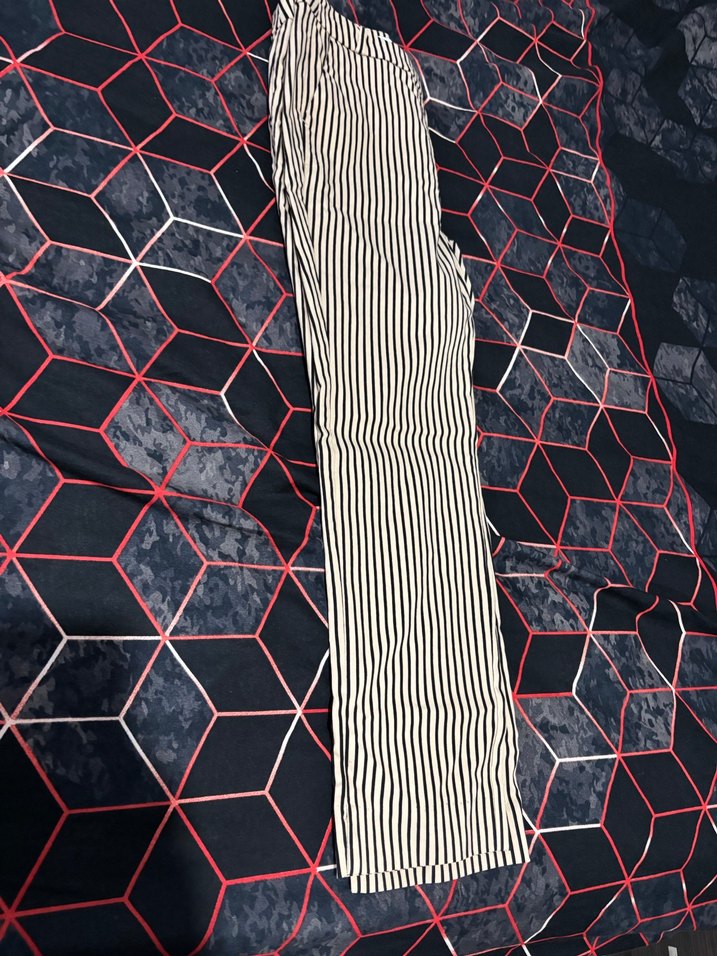 Mango düğmeli baskılı kadın pantolon - Görsel 5