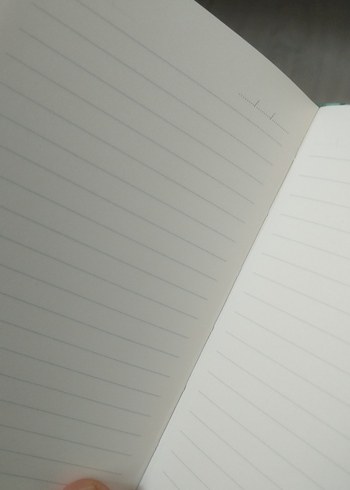 Turkuaz Çiçekli Pastel Renkli Defter - Görsel 3