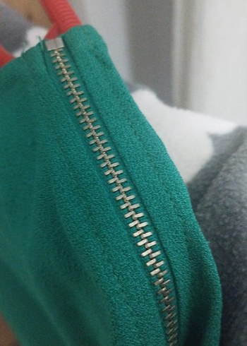 Turkuaz Kolsuz Midi Kadın Elbise - Görsel 3