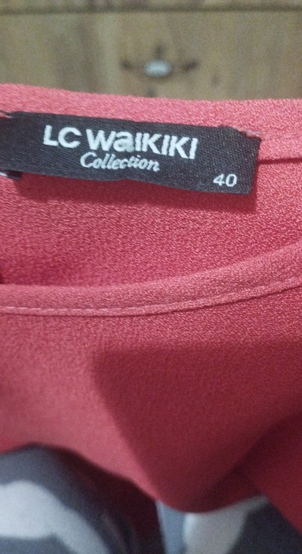 Dantel Kollu Pembe Kadın Elbise - Görsel 2