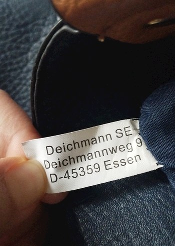 Mavi Deri Kadın Omuz Çantası - Görsel 6