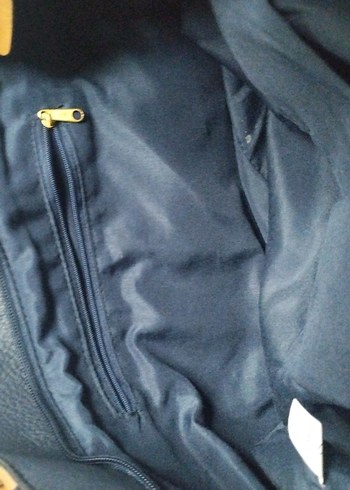 Mavi Deri Kadın Omuz Çantası - Görsel 4