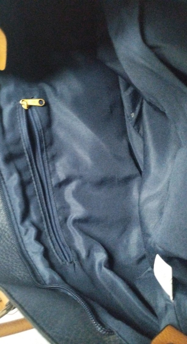 Mavi Deri Kadın Omuz Çantası - Görsel 4